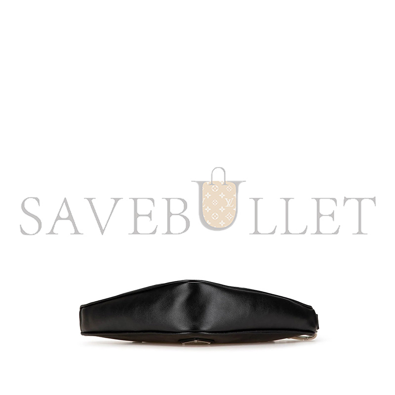 Pra*a grace lux triangle logo embossed triangle wristlet pouch 1bh190 (26*14*12cm)